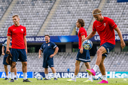 Erik Botheim of the Norwegian under-21 national football