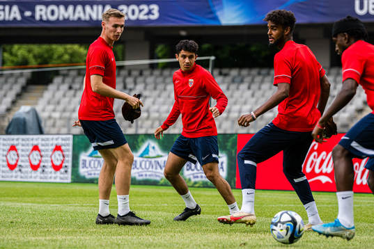 Osame Sahraoui of the Norwegian under-21 national football
