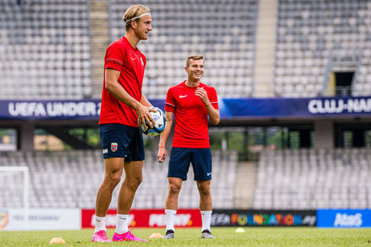 Erik Botheim of the Norwegian under-21 national football