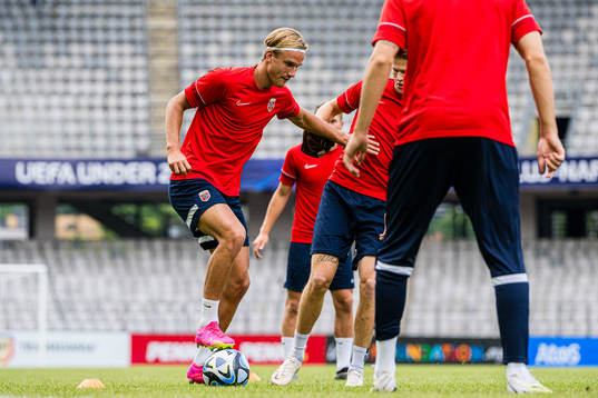 Erik Botheim of the Norwegian under-21 national football