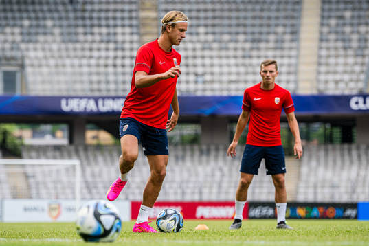 Erik Botheim of the Norwegian under-21 national football