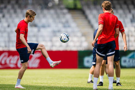 David Møller Wolfe of the Norwegian under-21 national