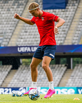 Erik Botheim of the Norwegian under-21 national football