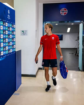 Erik Botheim of the Norwegian under-21 national football