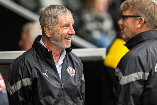 Helsingborgs tränare Stuart Baxter jublar