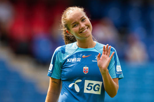 Guro Reiten of the Norwegian women's national football team