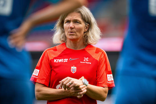 Hege Riise, head coach of the Norwegian women's national