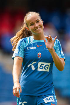 Guro Reiten of the Norwegian women's national football team