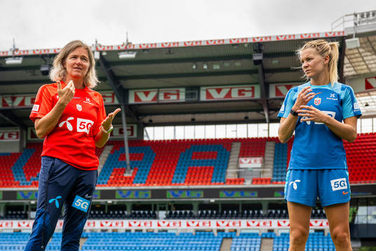 Hege Riise, head coach of the Norwegian women's national