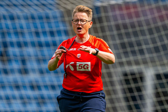 Monica Knudsen, assistant coach of the Norwegian women's