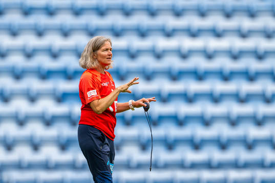 Hege Riise, head coach of the Norwegian women's national