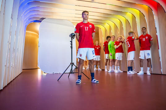 Henrik Skogvold of the Norwegian U19 national football team
