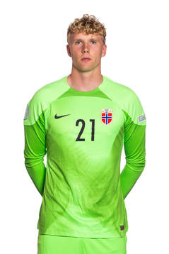 Goalkeeper Peder Hoel Lervik of the Norwegian U19 national