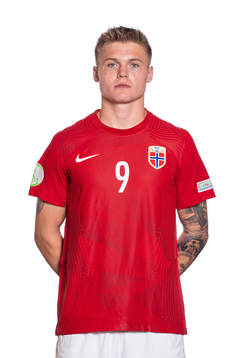 Erik Flataker of the Norwegian U19 national football team