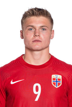 Erik Flataker of the Norwegian U19 national football team