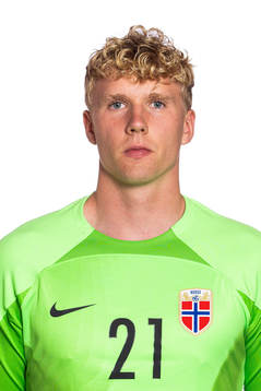 Goalkeeper Peder Hoel Lervik of the Norwegian U19 national