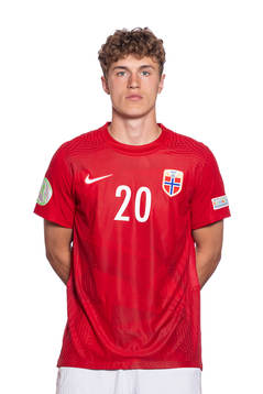 Oskar Sivertsen of the Norwegian U19 national football team