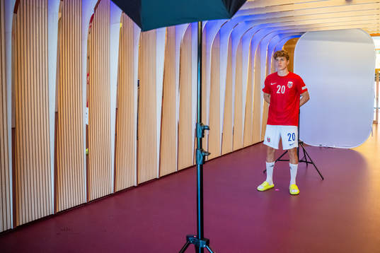 Oskar Sivertsen of the Norwegian U19 national football team