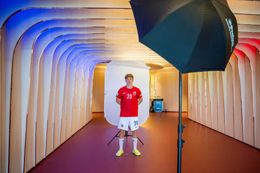 Oskar Sivertsen of the Norwegian U19 national football team