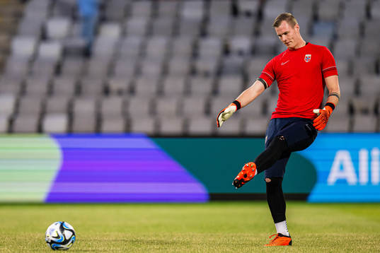 Kristoffer Klaesson of Norway warms up