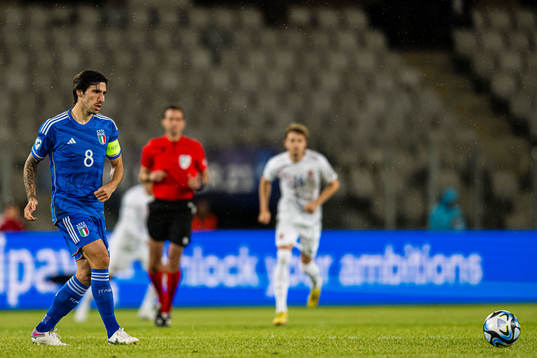 Sandro Tonali of Italy