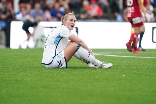 Djurgårdens Kamilla Lilhammer Karlsen deppar