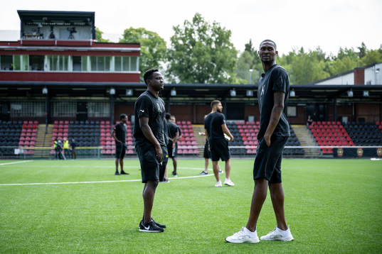 AIKs Erick Otieno och Aboubakar Keita