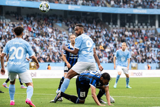 Malmö FFs Isaac Kiese Thelin och Sirius Joakim Persson