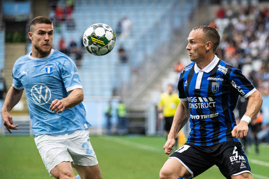 Malmö FFs Gabriel Busanello och Sirius Aron Bjarnason