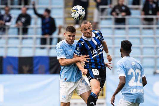 Malmö FFs Gabriel Busanello och Sirius Aron Bjarnason