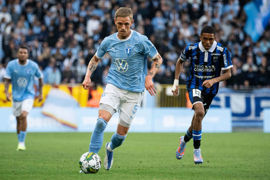 Malmö FFs Søren Rieks och Sirius Tashreeq Matthews
