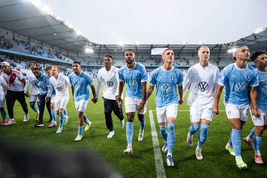 Malmö FFs spelare jublar