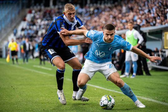 Sirius Jakob Voelkerling Persson och Malmö FFs Gabriel