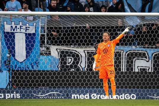 Malmö FFs målvakt Johan Dahlin