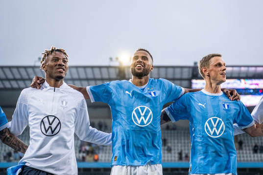 Malmö FFs Samuel Kotto, Isaac Kiese Thelin och Søren