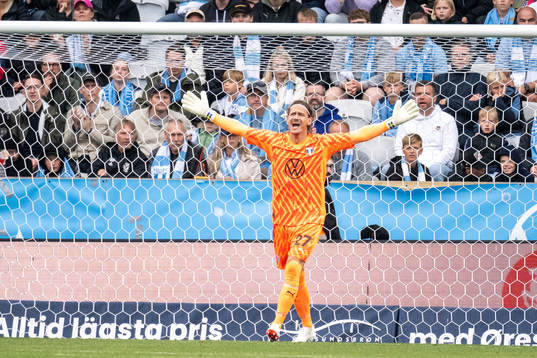 Malmö FFs målvakt Johan Dahlin