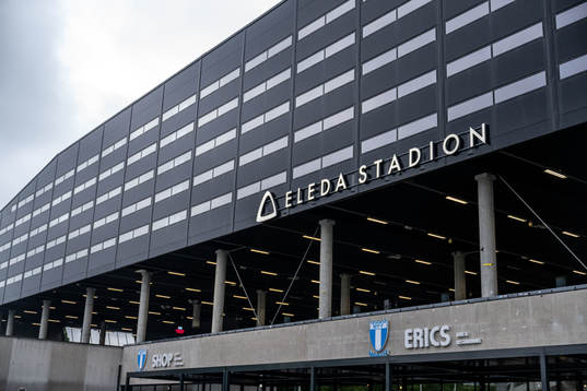Exteriör av Elden Stadion