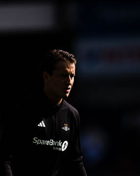 Ole Sæter of Rosenborg warms up