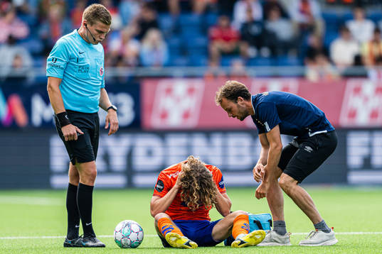 Alexander Munksgaard of Aalesund in pain