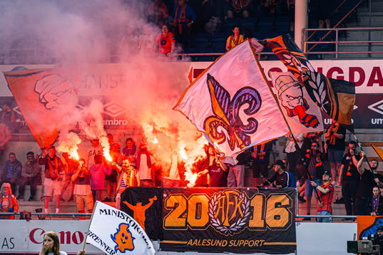 Spectators in the stands