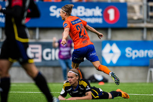 Markus Karlsbakk of Aalesund celebrates