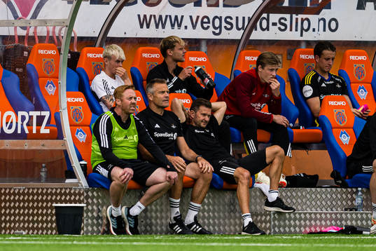 Svein Maalen, head coach of Rosenborg, ans Trond Henriksen,