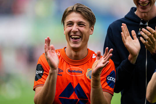 Markus Karlsbakk of Aalesund celebrates
