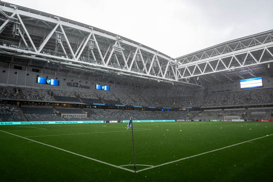 Vy av Tele2 Arena