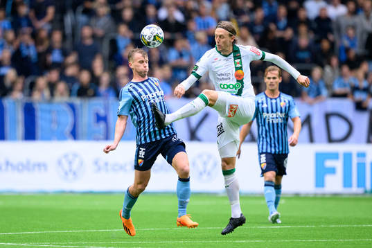 Djurgårdens Rasmus Schuller och Varbergs Joakim Lindner
