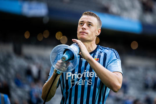 Djurgårdens Jesper Löfgren jublar