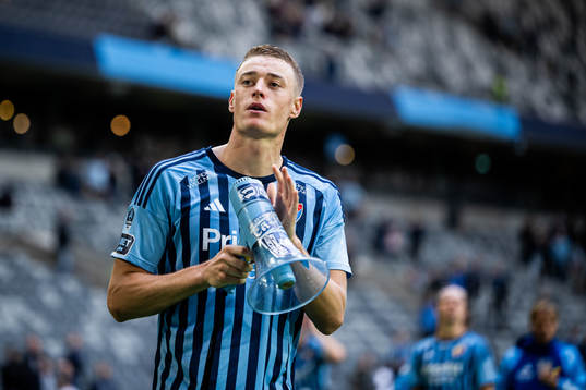 Djurgårdens Jesper Löfgren jublar