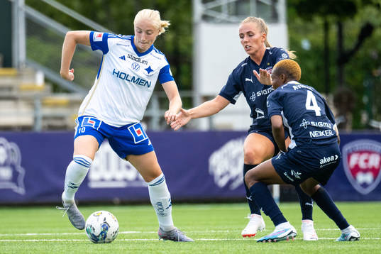 IFK Norrköpings Wilma Leidhammar och FC Rosengårds Gudrun