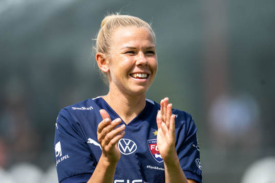iFC Rosengårds Jessica Wik nför fotbollsmatchen i