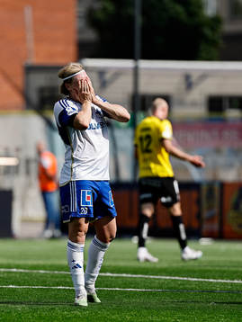 IFK Norrköpings Daniel Fritz Eid deppar